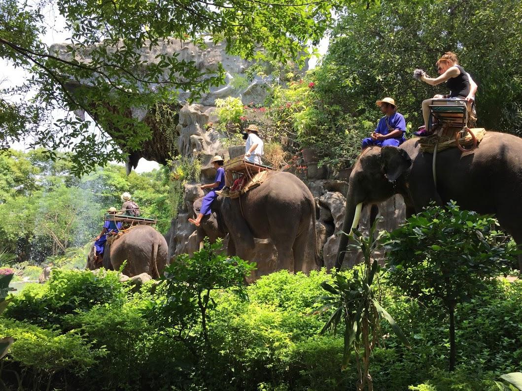 เที่ยวสนุกแสนฟินลานแสดงช้างและฟาร์มจระเข้สามพราน