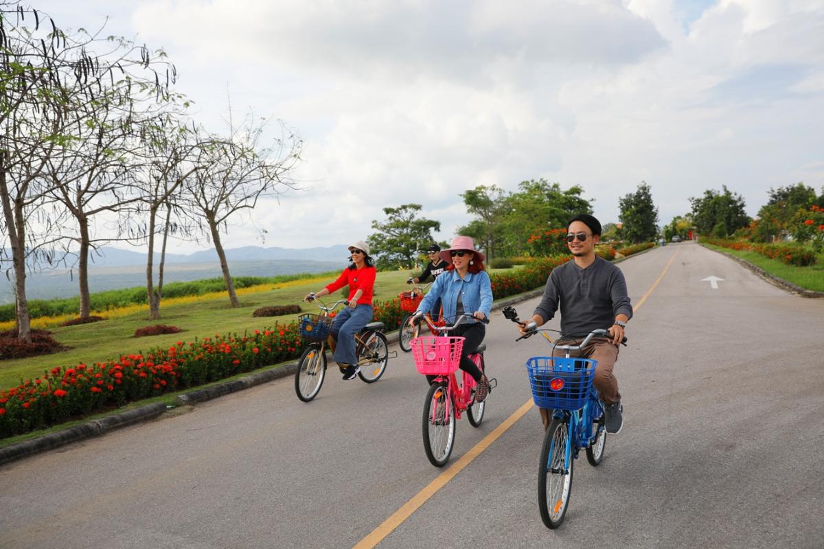 ฟินทะเลหมอก-ดอกปอเทือง ชมอลังการวัดพระธาตุดอยพระฌาน