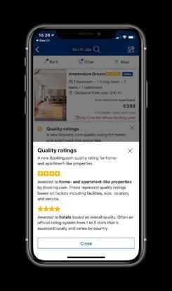 Booking.comริเริ่มระบบระดับคุณภาพสำหรับอะพาร์ตเมนต์ บ้านพัก และวิลลา ขึ้นเป็นครั้งแรกในแวดวงการท่องเที่ยว